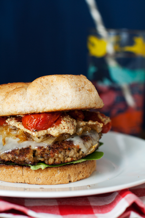 Lentil and Mushroom Burgers