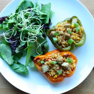 Tempeh Stuffed Peppers